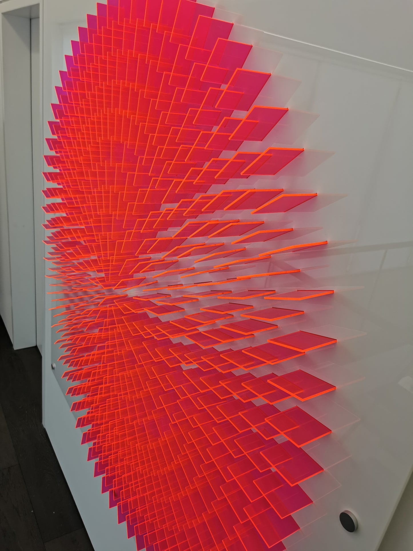 Spiral Art (Pink/orange) Florescent Tiles)