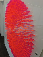 Spiral Art (Pink/orange) Florescent Tiles)
