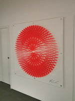 Spiral Art (Red Florescent Tiles)