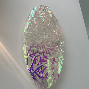 Oval Iridescent Artwork (Chilli)