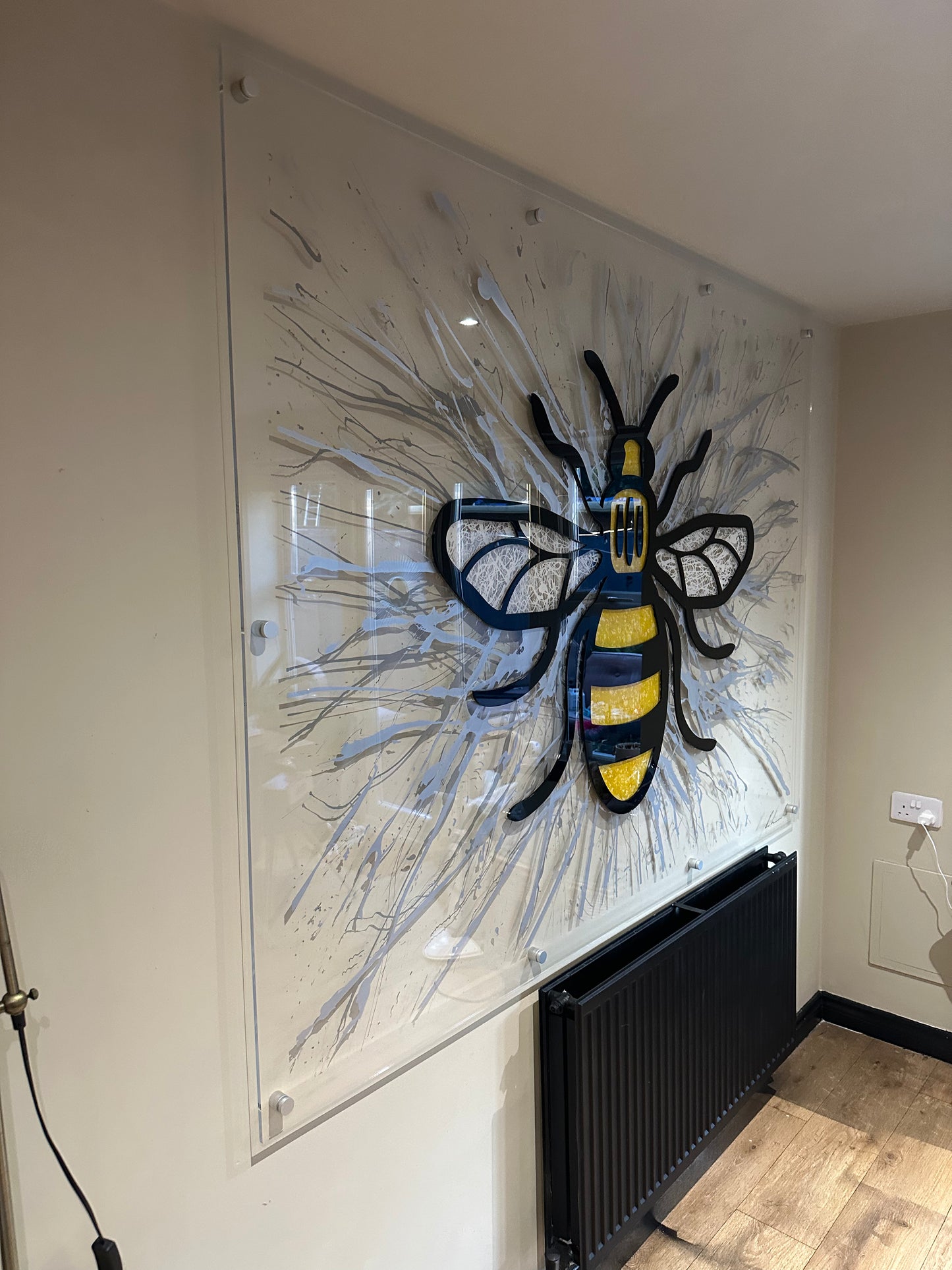 Manchester bee art in a unique and stylish design. Available in various sizes.