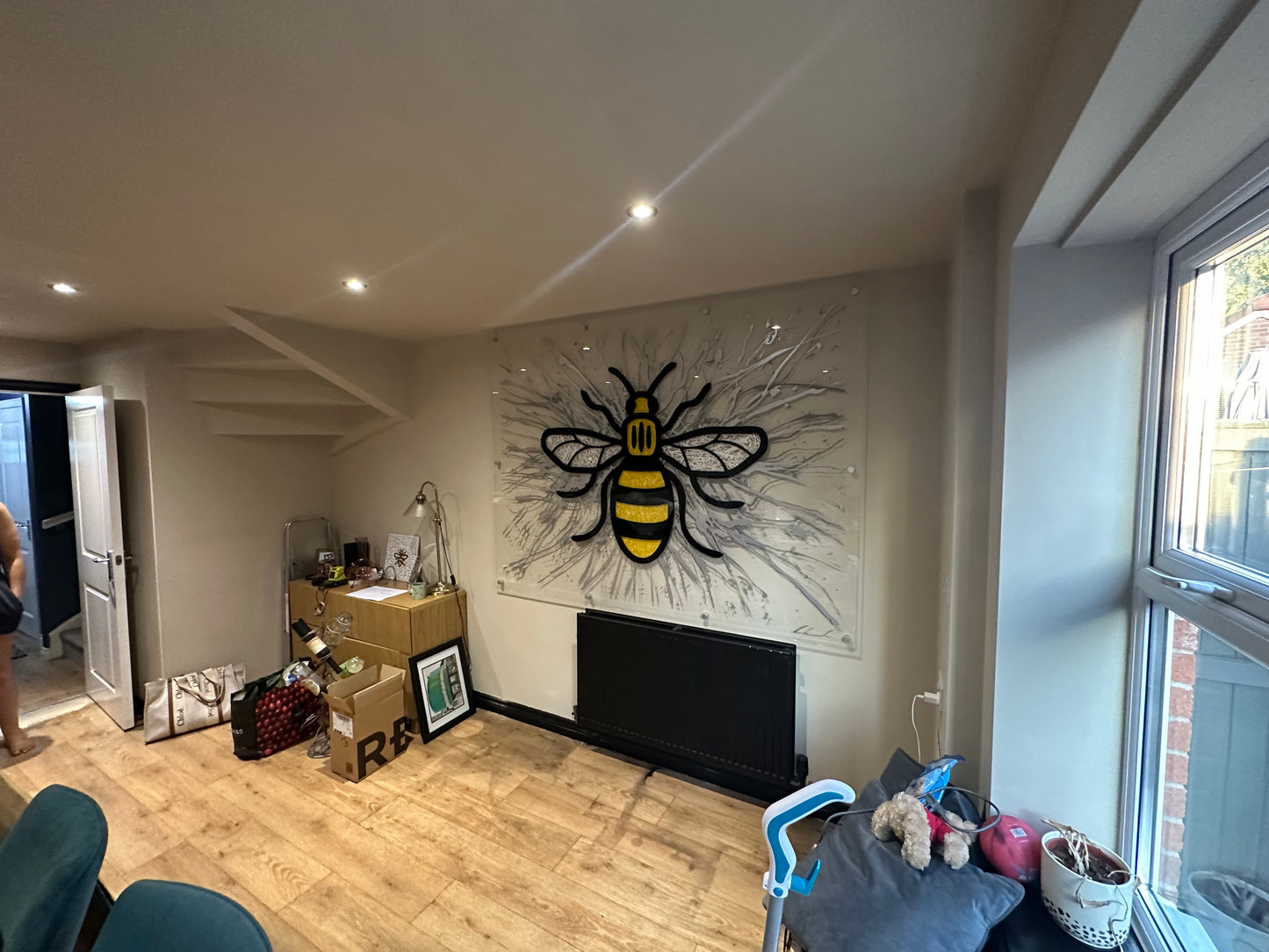 Manchester bee art in a unique and stylish design. Available in various sizes.