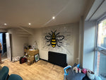 Manchester bee art in a unique and stylish design. Available in various sizes.