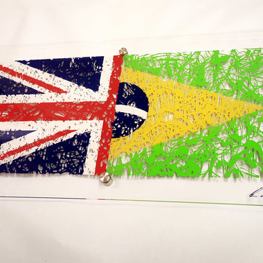 Flag wall art (customisable)