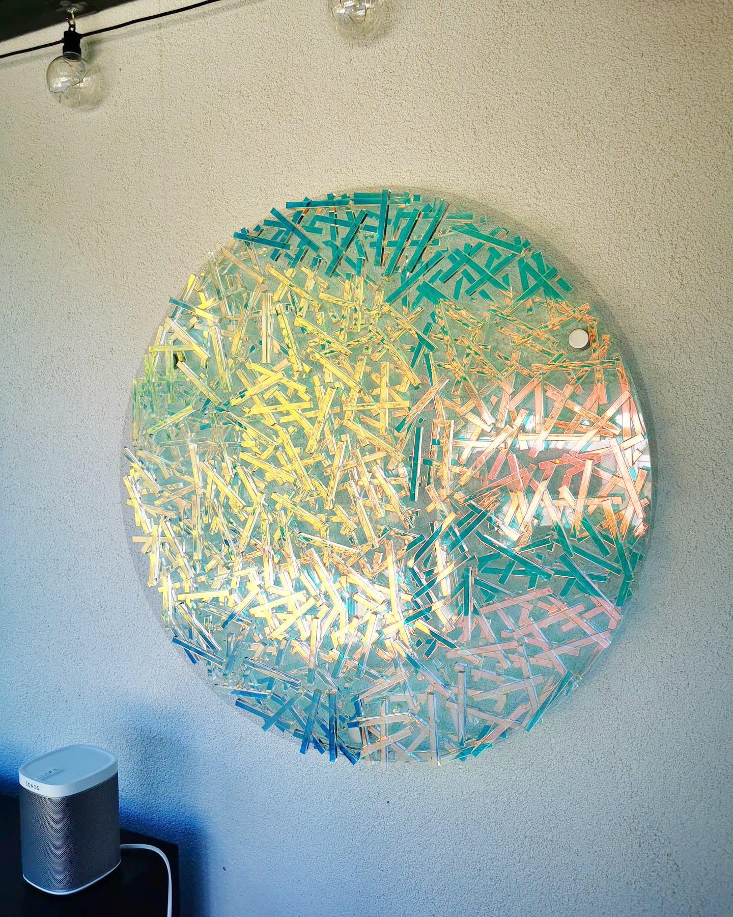 Iridescent Circular artwork (Blaze)