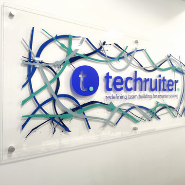 Corporate Office Wall Art (Customised with your Logo and colours)