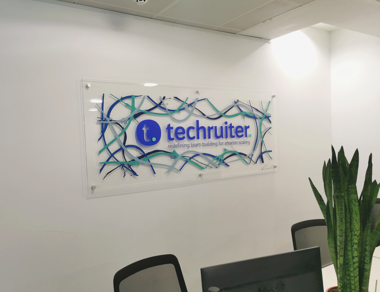 Corporate Office Wall Art (Customised with your Logo and colours)