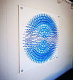 Spiral Artwork (electric blue)