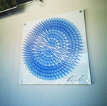 Spiral Artwork (electric blue)
