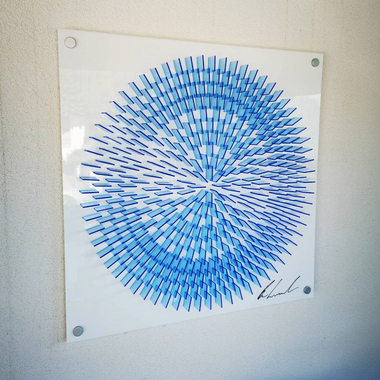 Spiral Artwork (electric blue)