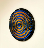 Spiral Art (Blue, Yellow and Black)