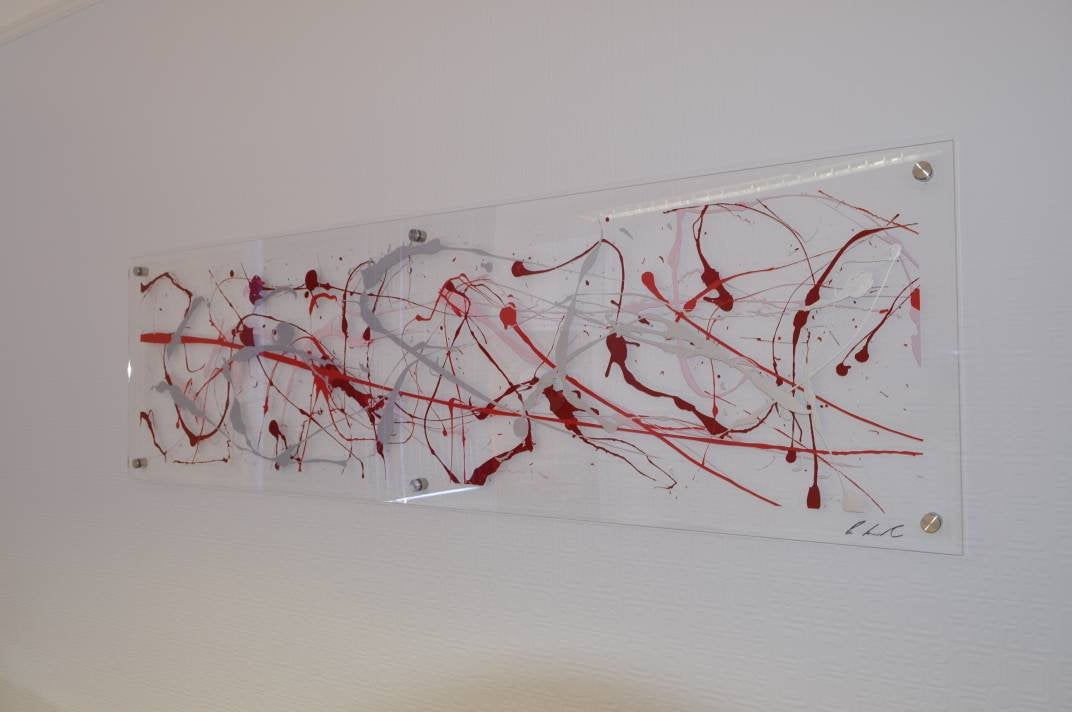 Red and Silver Extra Large wall art
