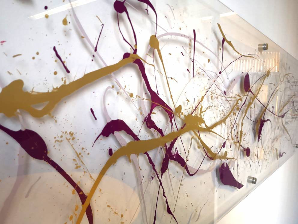 Gold and Purple wall Art