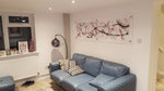 Silver, Red and Black Wall Art