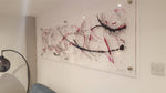 Silver, Red and Black Wall Art