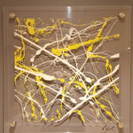 Yellow Acrylic Splash Art