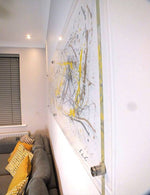Grey and Mustard Large Wall Art