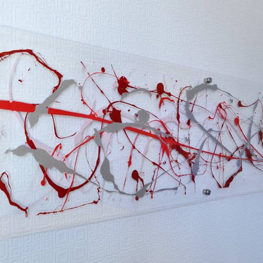 Red and Silver Extra Large wall art