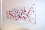 Red and Silver Extra Large wall art