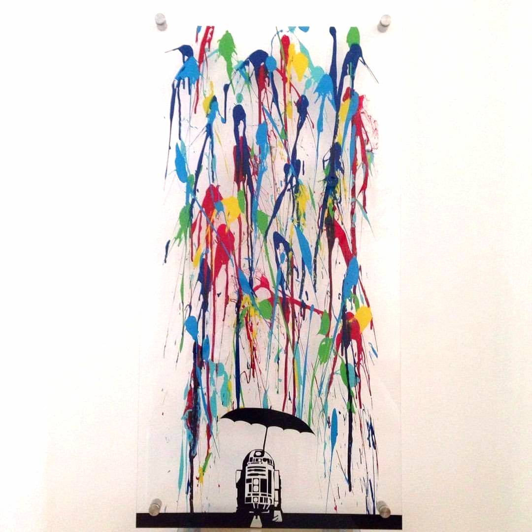 Star wars themed R2-D2 wall art