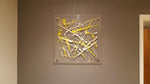 Yellow Acrylic Splash Art