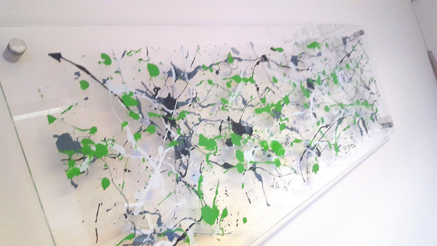 Bright Green Modern Wall Art