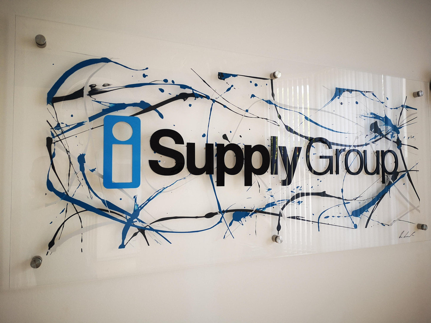 Corporate Office Wall Art (Customise with Logo and colours)