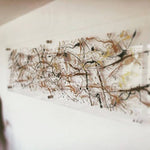 Gold splash wall art