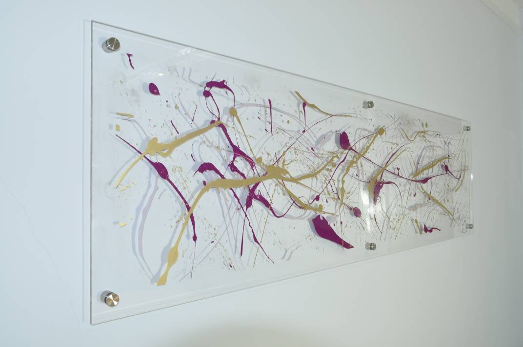 Gold and Purple wall Art