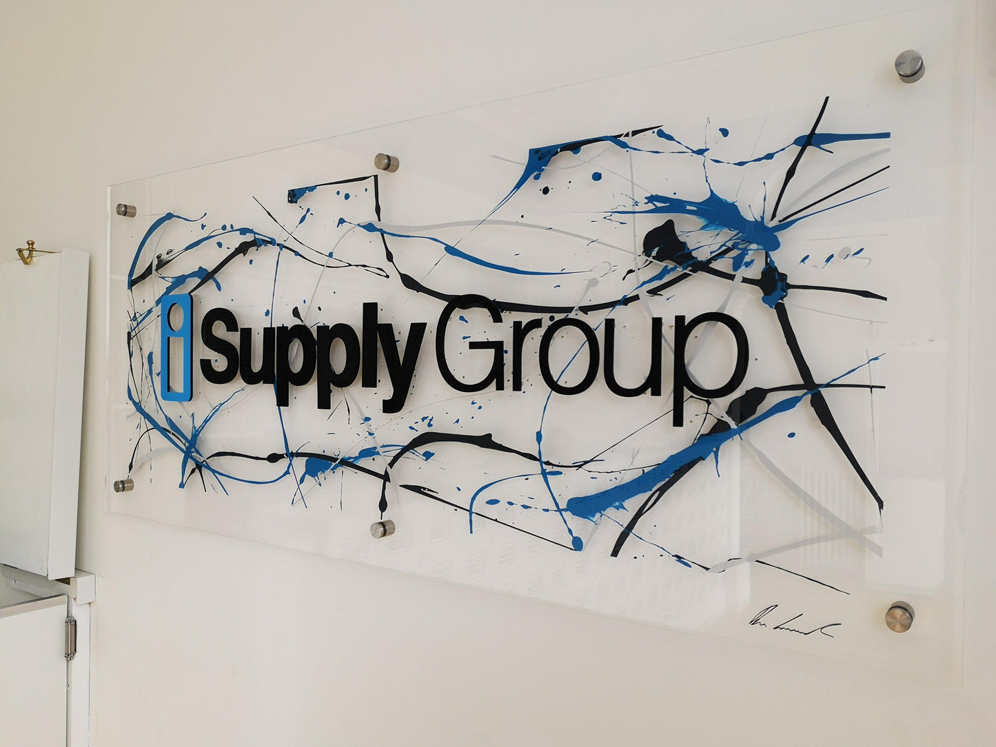 Corporate Office Wall Art (Customise with Logo and colours)