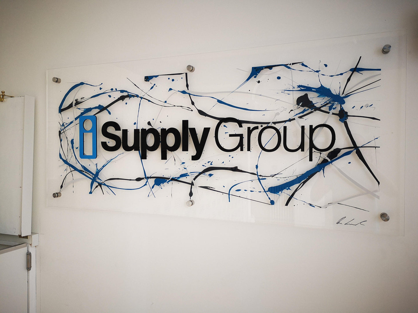 Corporate Office Wall Art (Customise with Logo and colours)