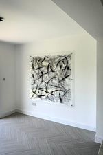 Black, White & Metalic Silver original artwork by Ben Ashford