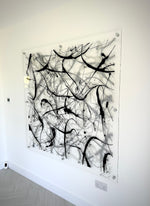 Black, White & Metalic Silver original artwork by Ben Ashford