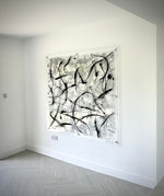 Black, White & Metalic Silver original artwork by Ben Ashford