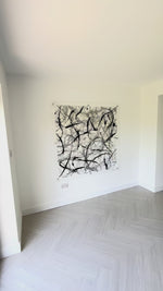 Black, White & Metalic Silver original artwork by Ben Ashford