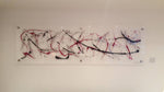 Silver, Red and Black Wall Art
