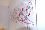 Red and Silver Extra Large wall art