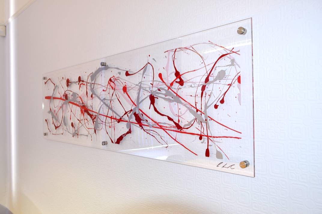 Red and Silver Extra Large wall art