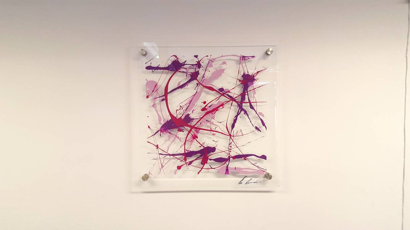 Purple and Pink wall Art