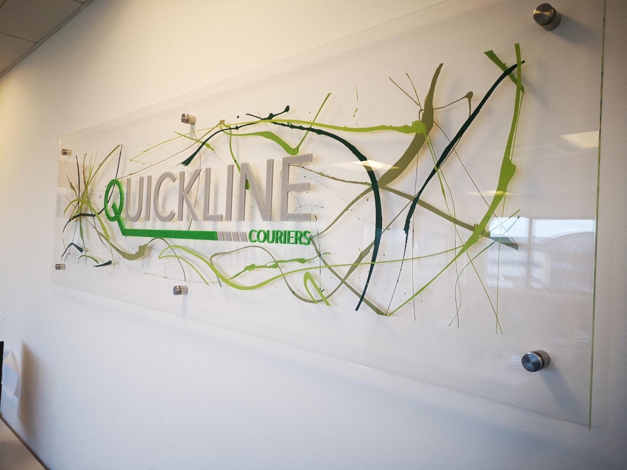 Corporate office artwork (Customise with company logo and colours)